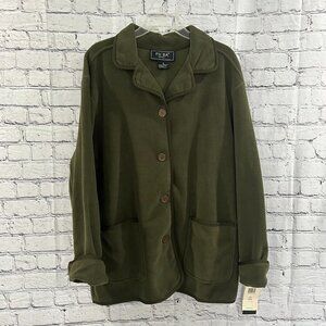New with tags ladies Fu Da fleece jacket Size L